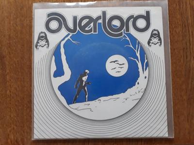 Tumnagel för auktion "Overlord, "Vi kom, vi sågs, vi segrade" Sweden -82, Swedish rock band"