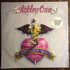 Tumnagel för auktion "MÖTLEY CRUE - Without You 1990. Limited Edition! UK Press! US Metal. 12  "