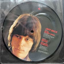 Tumnagel för auktion "JEFF BECK - HI HO SILVER LINING. PICTURE VINYL 7" SINGEL UK -82. PSYK ROCK"