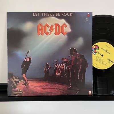 Tumnagel för auktion "AC/DC – Let there be rock. US-org 1977"