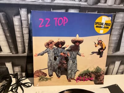 Tumnagel för auktion "ZZ TOP El Loco vinyl LP"