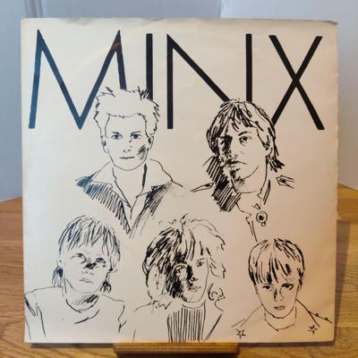 Tumnagel för auktion "Minx - Övergivna tårar 1981 7" Eskilstuna"