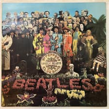 Tumnagel för auktion "THE BEATLES Sgt Pepper's lonely hearts club band LP -67 UK PARLOPHONE PCS 7027"