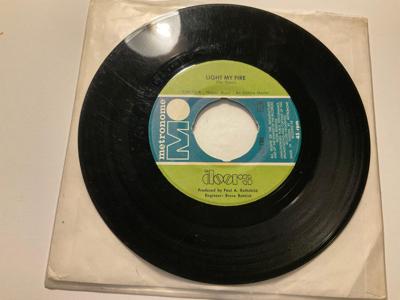 Tumnagel för auktion "The Doors Light my fire /Metronome Sweden -68"