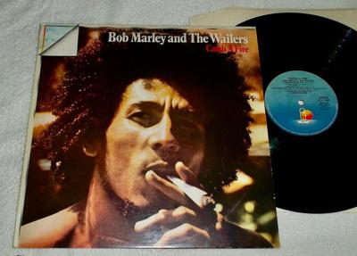 Tumnagel för auktion "Bob Marley & The Wailers / Catch A Fire / LP / ORL 8110"