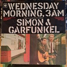 Tumnagel för auktion "SIMON & GARFUNKEL - WEDNESDAY MORNING, 3 A.M. Folk Rock"