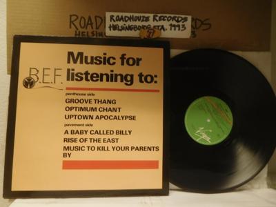 Tumnagel för auktion "B.E.F. - MUSIC FOR LISTENING TO: GROOVE THANG....V/A"