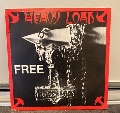 Tumnagel för auktion "7" Heavy Load - Free / Run With The Devil PS SWE Phil Lynott Thin Lizzy RARE"
