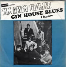 Tumnagel för auktion "THE AMEN CORNER-gin house blues DK.DERAM DM 136"