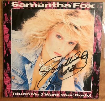 Tumnagel för auktion "Signerad vinyl 7” - Samantha Fox - ”Touch Me” - 1986"