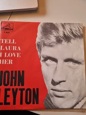 Tumnagel för auktion "John Leyton singel 1964( Sweden) Tell Laura i love her"