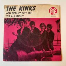 Tumnagel för auktion "THE KINKS - (Yor) You Really Got Me press år - Misprint! RARE! - 7” singel NCB "