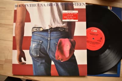 Tumnagel för auktion "Bruce Springsteen Born in the USA LP rock pop CBS"