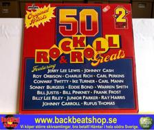 Tumnagel för auktion "VARIOUS - 50 ROCK & ROLL GREATS - 2-LP - 50DA 321"