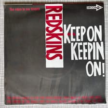 Tumnagel för auktion "REDSKINS - KEEP ON KEEPIN´ON. VINYL 7" SINGEL UK -84. ALTERNATIV ROCK"