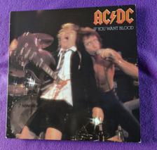 Tumnagel för auktion "AC/DC - If You Want Blood You've Got It  LP Germany 1978 First Press"