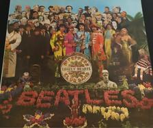 Tumnagel för auktion "Beatles LP S:G Petters lonely hearts club band LP"