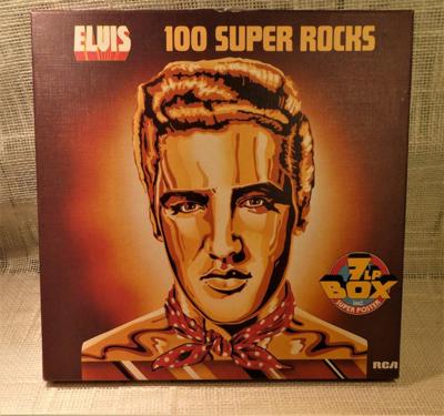Tumnagel för auktion "Elvis Presley 100 Super Rocks - 7LP Box - 1977/1977"