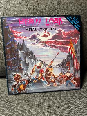 Tumnagel för auktion "Heavy Load-Metal Conquest, Maxi singel"