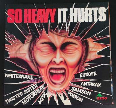 Tumnagel för auktion "V/A  - So Heavy It Hurts (Whitesnake,Anthrax,Metal Church,Manowar, TNT)"