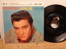 Tumnagel för auktion "ELVIS: RCA VICTOR. EPA 2-1515. LOVING YOU. VOL.2. US-PRESS."