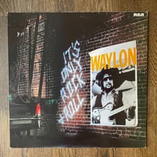 Tumnagel för auktion "Waylon Jennings - It's Only Rock & Roll LP"