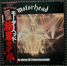 Tumnagel för auktion "Motörhead - No Sleep 'til Hammersmith Japan"