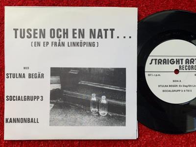 Tumnagel för auktion "V/A TUSEN OCH EN NATT 7"// 1981 Svensk Punk New Wave Rare Orig!"