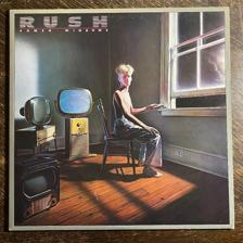 Tumnagel för auktion "RUSH - Power Windows 1985. Canada Press! Originalinner! Prog-rock LP"