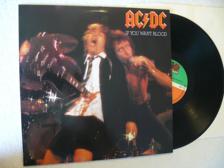 Tumnagel för auktion "AC/ DC - If You Want Blood  Tysk press"