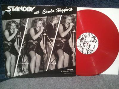 Tumnagel för auktion "LP STANDBY "with Carola Häggkvist" !!  red vinyl!!  KOLLA!!"