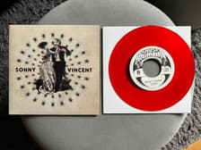 Tumnagel för auktion "Sonny Vincent - Lines On My Mirror 7" (Red Vinyl) 100 ex testors punk rock"