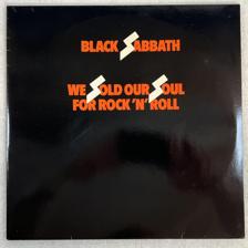 Tumnagel för auktion "BLACK SABBATH we sold our soul for rock n roll 2xLP ncb NEMS NELD 101"