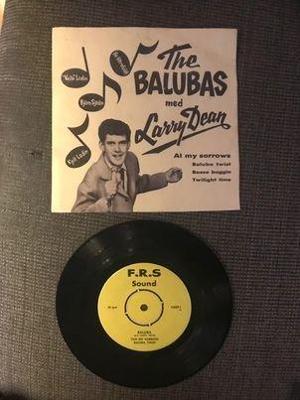 Tumnagel för auktion "The Balubas med Larry Dean - Al My Sorrows (Vinylsingel)"