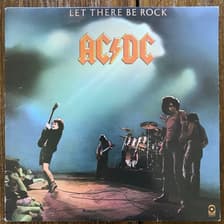 Tumnagel för auktion "AC/DC – Let There Be Rock Vinyl album 1977"