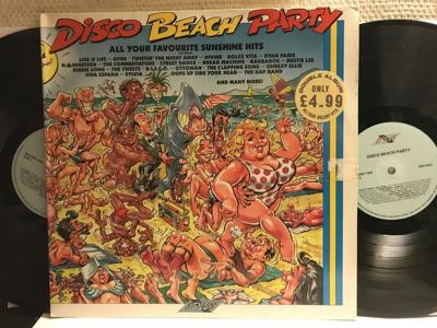 Tumnagel för auktion "DISCO BEACH PARTY - V/A - 2-LP"