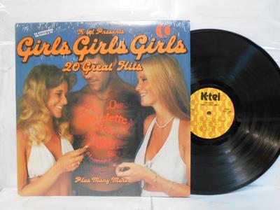 Tumnagel för auktion "GIRLS GIRLS GIRLS - 20 GREAT HITS - V/A - K-TEL"