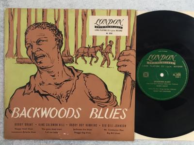 Tumnagel för auktion "V/A backwoods blues 10"LP -54 UK LONDON AL 3535"