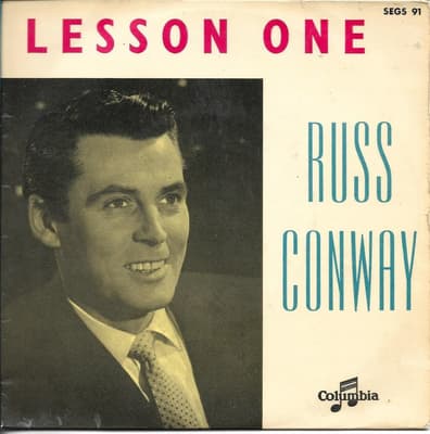 Tumnagel för auktion "Russ Conway - Lesson one/Angelo/Swanee/Rock a bye your baby.. 1962 VG"