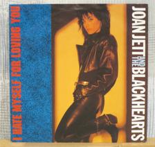 Tumnagel för auktion "JOAN JETT  :: I HATE MYSELF FOR LOVING YOU   (7``) GER Press"