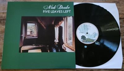 Tumnagel för auktion "Nick Drake / Five Leaves Left / Island Records / LP"