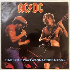 Tumnagel för auktion "AC/DC That's The Way I Wanna Rock N Roll 7" -88 ATLANTIC 789098-7"