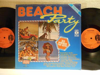 Tumnagel för auktion "BEACH PARTY - V/A - 2-LP - K-TEL"