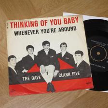 Tumnagel för auktion "The Dave Clark Five - Thinking of you baby Dansk 1:a Press  1964   !"