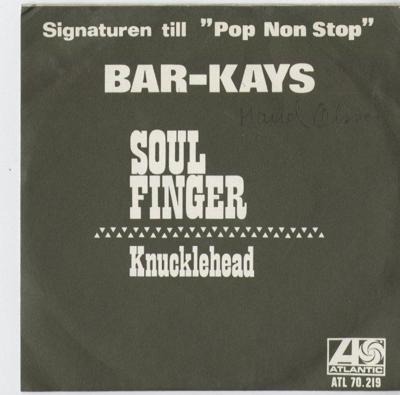 Tumnagel för auktion "BAR-KEYS SOUL FINGER / KNUCKLEHEAD"