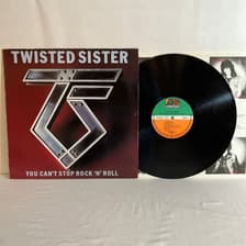 Tumnagel för auktion "Twisted Sister. You Can´t Stop Rock 'n' Roll. Germany 1983"