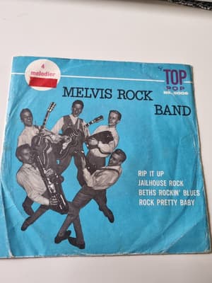 Tumnagel för auktion "Melvis Rock Band Ep 1959(Denmark) Rip it up +3"