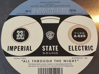 Tumnagel för auktion "Imperial State Electric "All through the night"-16"