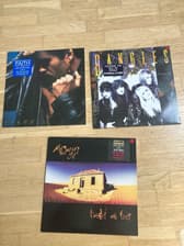 Tumnagel för auktion "3 st Vinyl LP - pop rock George Michael, Bangles & Midnight Oil"