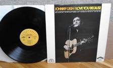 Tumnagel för auktion "JOHNNY CASH - " I LOVE YOU BECAUSE ", SUN - USA PRESS"